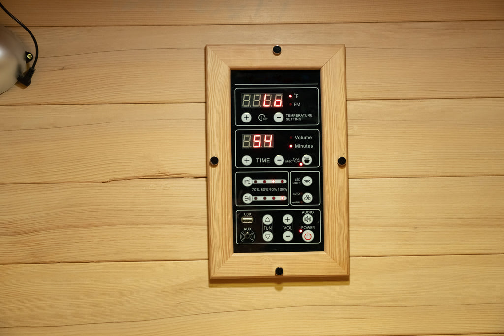 SAUNA EVOLUTION® Doctor Based Premier Full Spectrum Infrared Saunas Upgraded Version 1