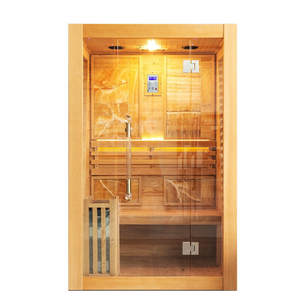 SAUNA EVOLUTION®  Indoor Steam Sauna Room Glass 01