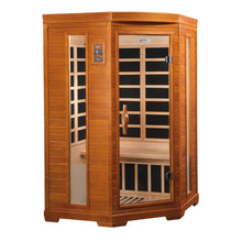 Load image into Gallery viewer, Golden Designs Dynamic "Heming" 2-Person Low EMF FAR Infrared Corner Sauna (DYN-6225-02)