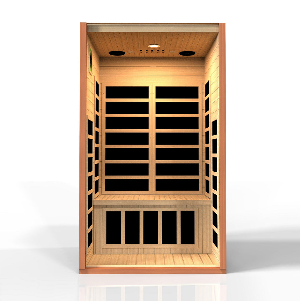 Golden Designs Dynamic "Avila" 1-2 Person Low EMF FAR Infrared Sauna (DYN-6103-01)