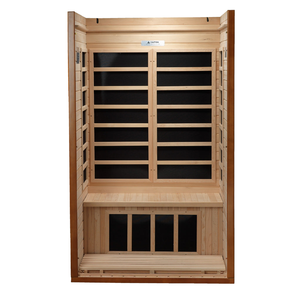 Golden Designs Dynamic "Barcelona" 1-2 Person Low EMF FAR Infrared Sauna (DYN-6106-01)
