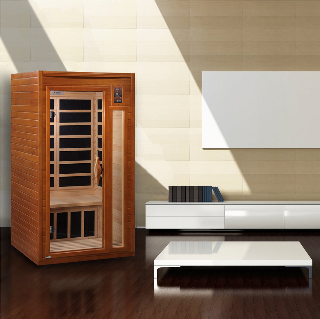 Golden Designs Dynamic "Barcelona" 1-2 Person Low EMF FAR Infrared Sauna (DYN-6106-01)