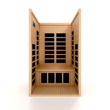 Load image into Gallery viewer, Golden Designs Dynamic "Gracia" 1-2 Person Low EMF FAR Infrared Sauna (DYN-6119-01)