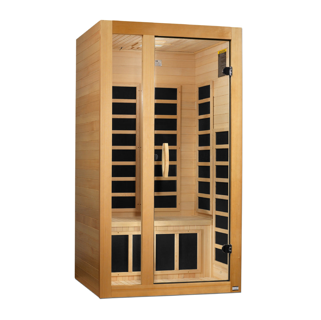 Golden Designs Dynamic "Gracia" 1-2 Person Low EMF FAR Infrared Sauna (DYN-6119-01)