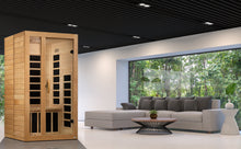 Load image into Gallery viewer, Golden Designs Dynamic "Gracia" 1-2 Person Low EMF FAR Infrared Sauna (DYN-6119-01)