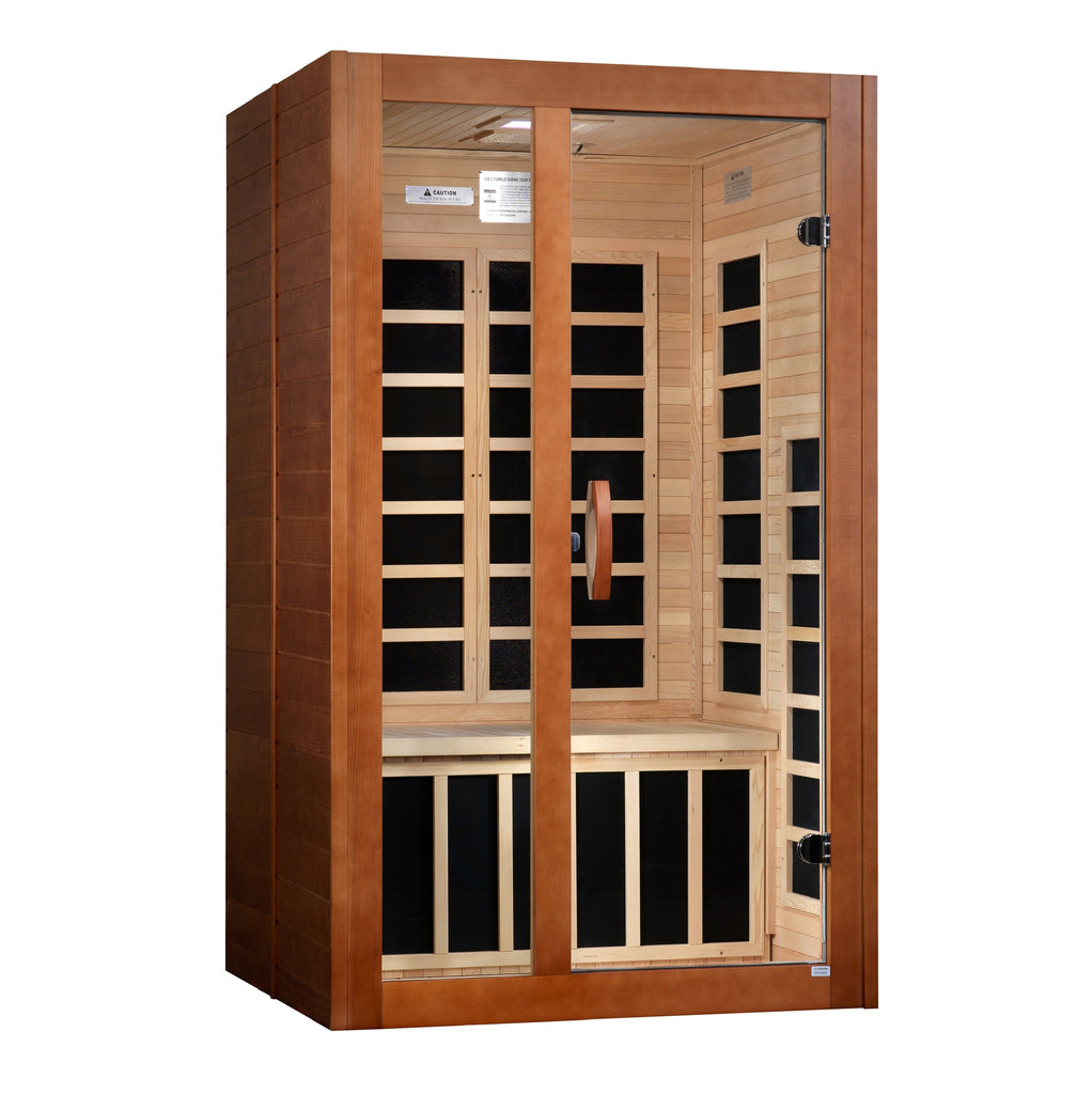 Golden Designs Dynamic "Santiago" 2-Person Ultra Low EMF FAR Infrared Sauna (DYN-6209-02 Elite)