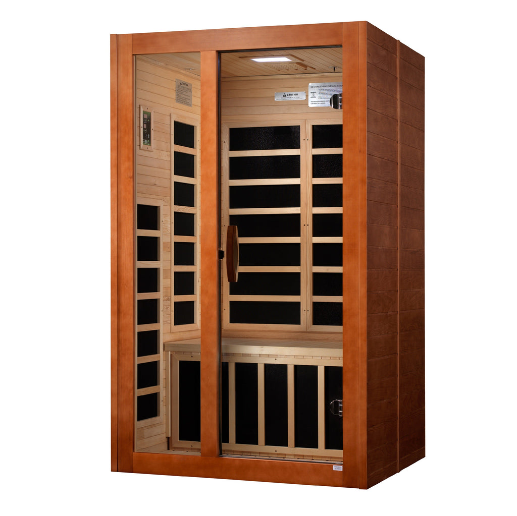 Golden Designs Dynamic "Santiago" 2-Person Ultra Low EMF FAR Infrared Sauna (DYN-6209-02 Elite)