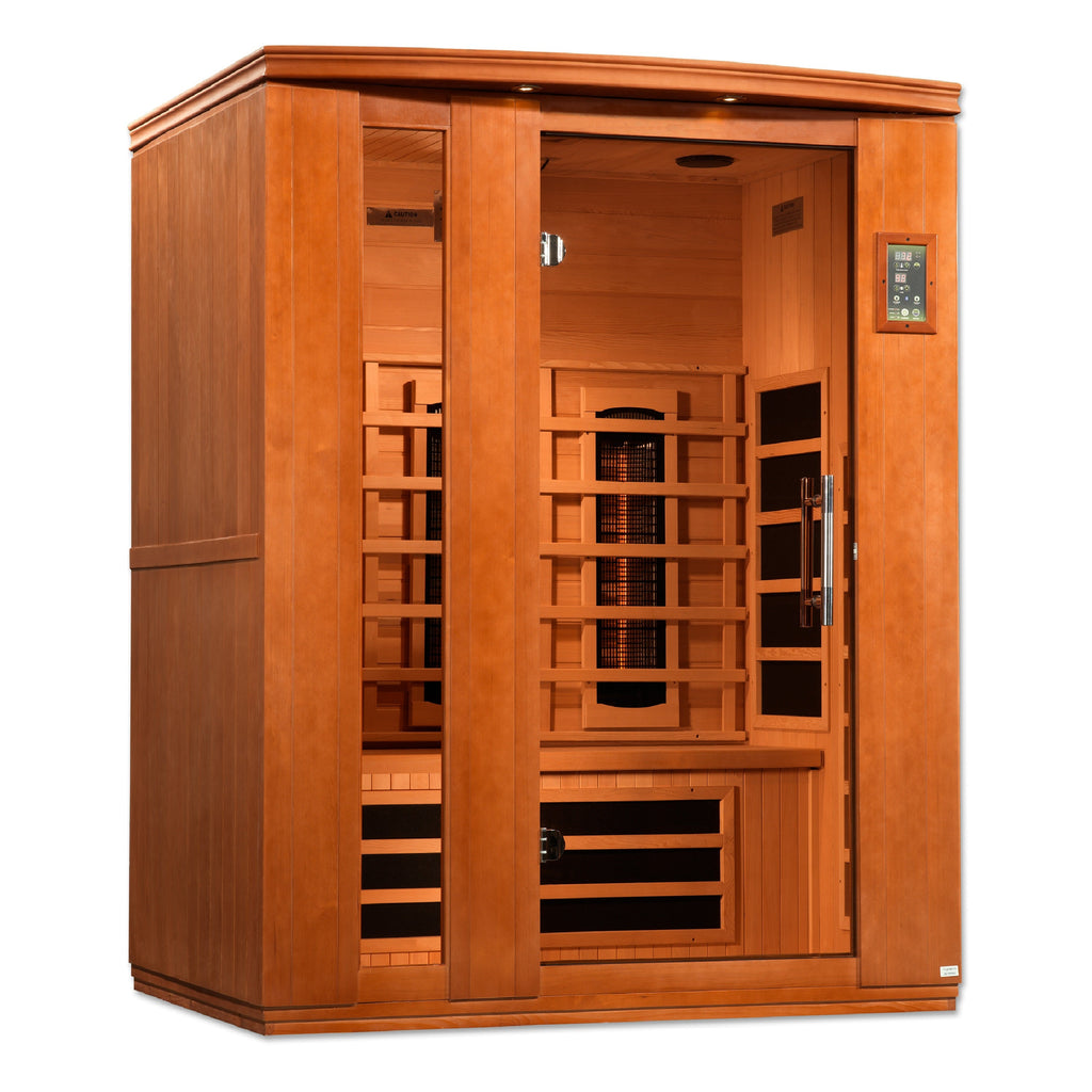 Golden Designs Dynamic "Lugano" 3-Person Full Spectrum Infrared Sauna (DYN-6336-03 FS)