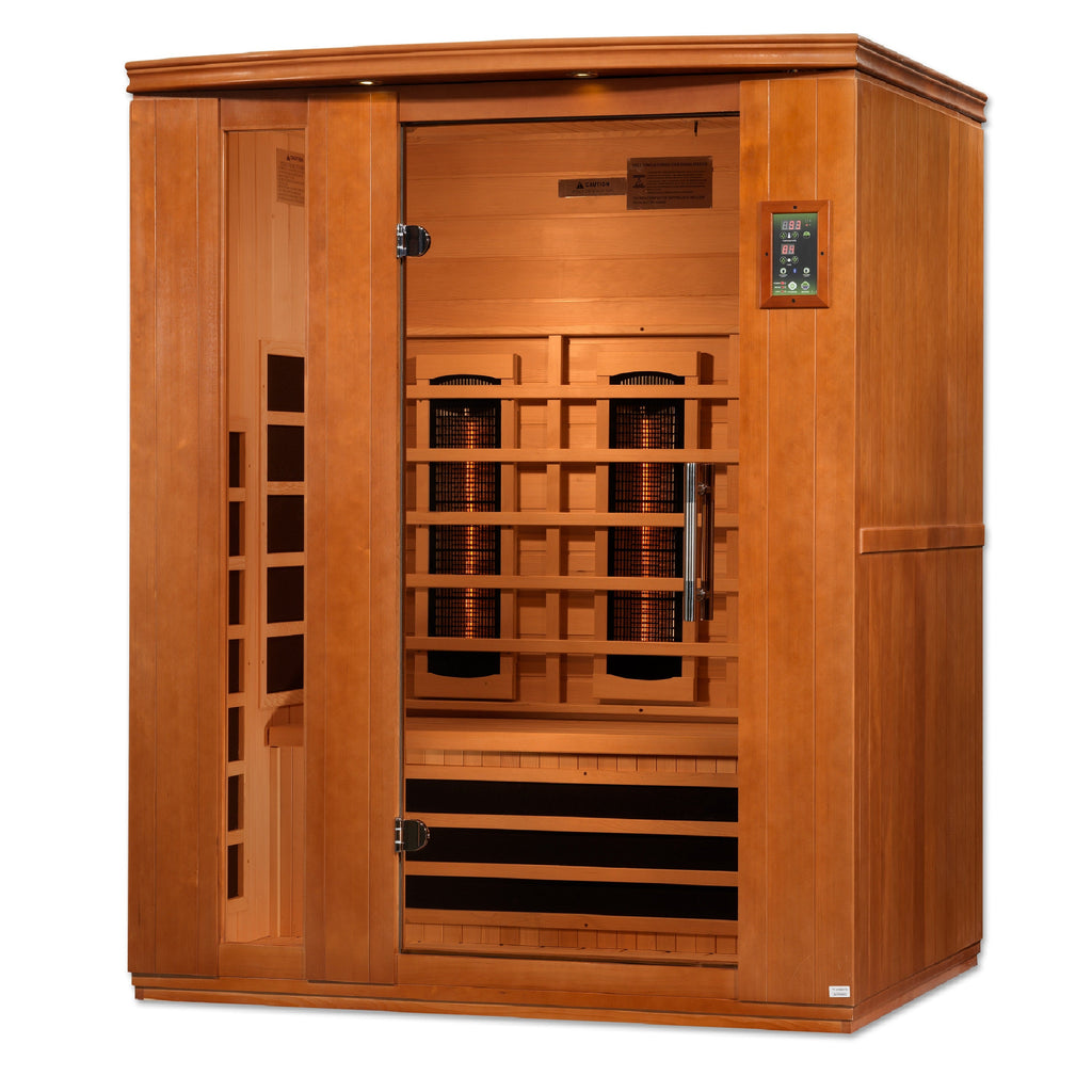 Golden Designs Dynamic "Lugano" 3-Person Full Spectrum Infrared Sauna (DYN-6336-03 FS)