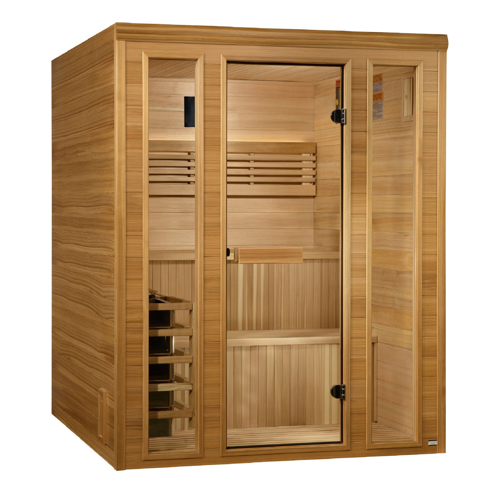 Golden Designs "Engelberg" 6-Person Traditional Steam Sauna (GDI-7060-01) – 2025 Edition