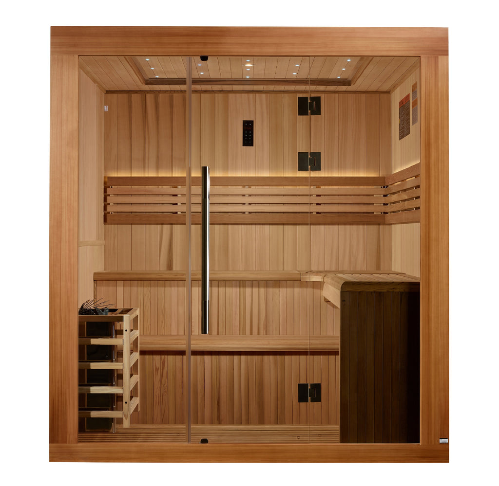 Golden Designs "Osla" 6-Person Traditional Sauna (GDI-7689-02) – 2025 Updated Edition