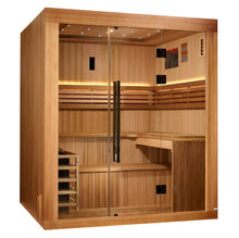 Load image into Gallery viewer, Golden Designs "Osla" 6-Person Traditional Sauna (GDI-7689-02) – 2025 Updated Edition