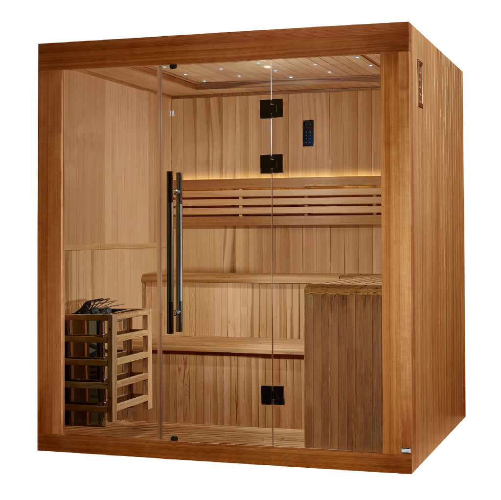Golden Designs "Osla" 6-Person Traditional Sauna (GDI-7689-02) – 2025 Updated Edition