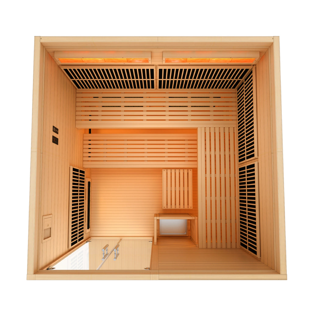 Golden Designs "Toledo" 6-Person Indoor Hybrid Sauna (GDI-8360-01)