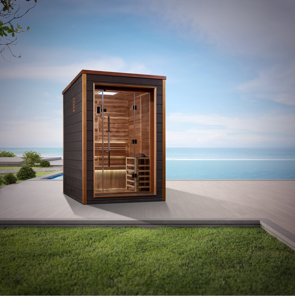 Golden Designs "Narvik" 2-Person Outdoor-Indoor Traditional Sauna (GDI-8202-01)