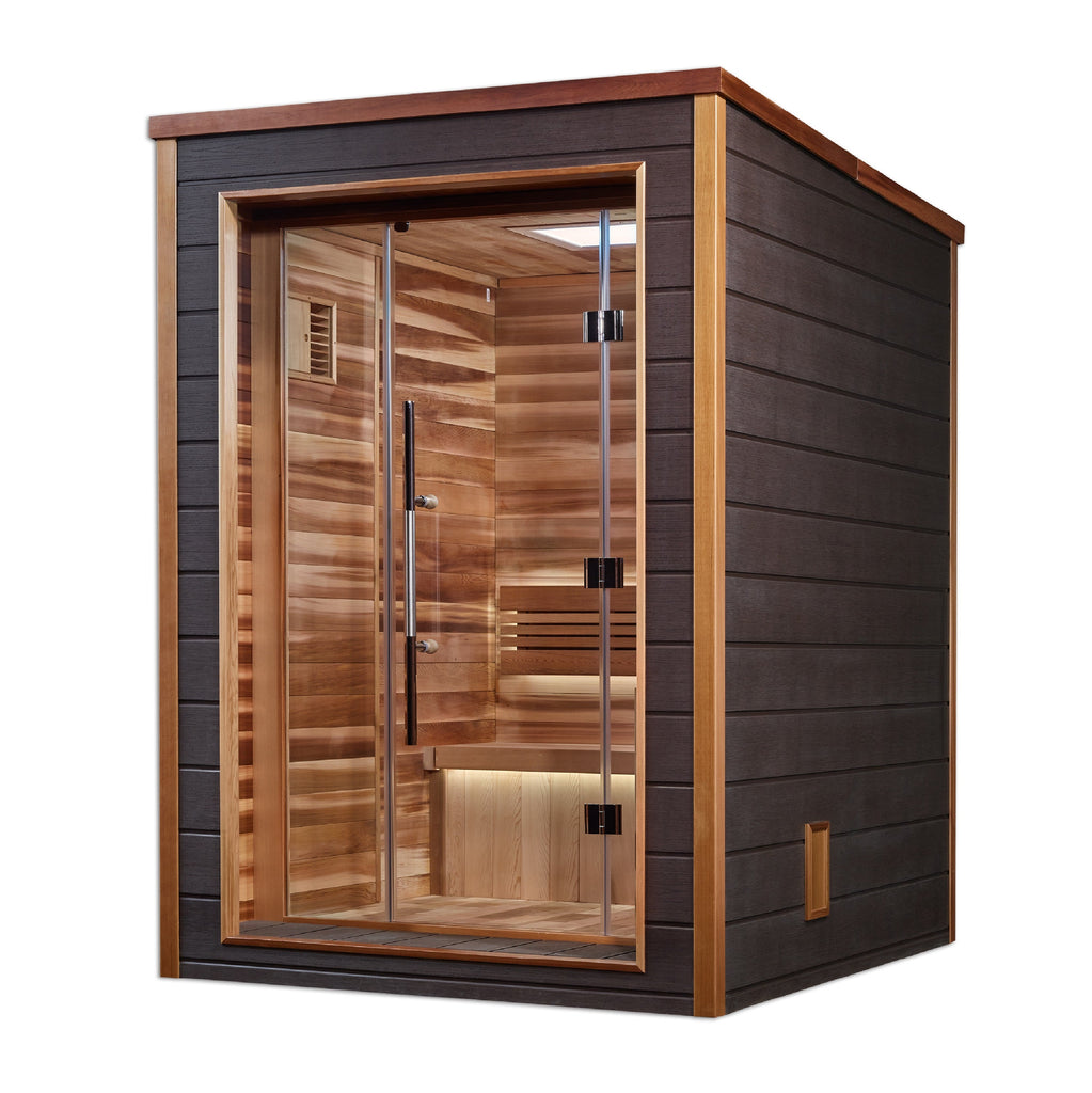 Golden Designs "Narvik" 2-Person Outdoor-Indoor Traditional Sauna (GDI-8202-01)