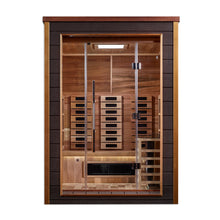 Load image into Gallery viewer, Golden Designs "Nora" 2-Person Hybrid Full Spectrum &amp; Traditional Outdoor Sauna (GDI-8222-01)