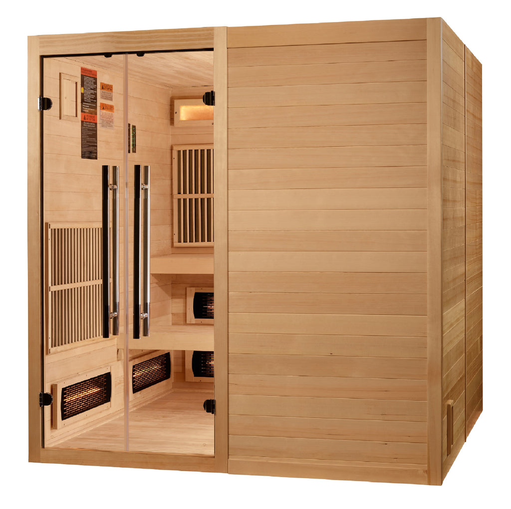 Golden Designs "Toledo" 6-Person Indoor Hybrid Sauna (GDI-8360-01)