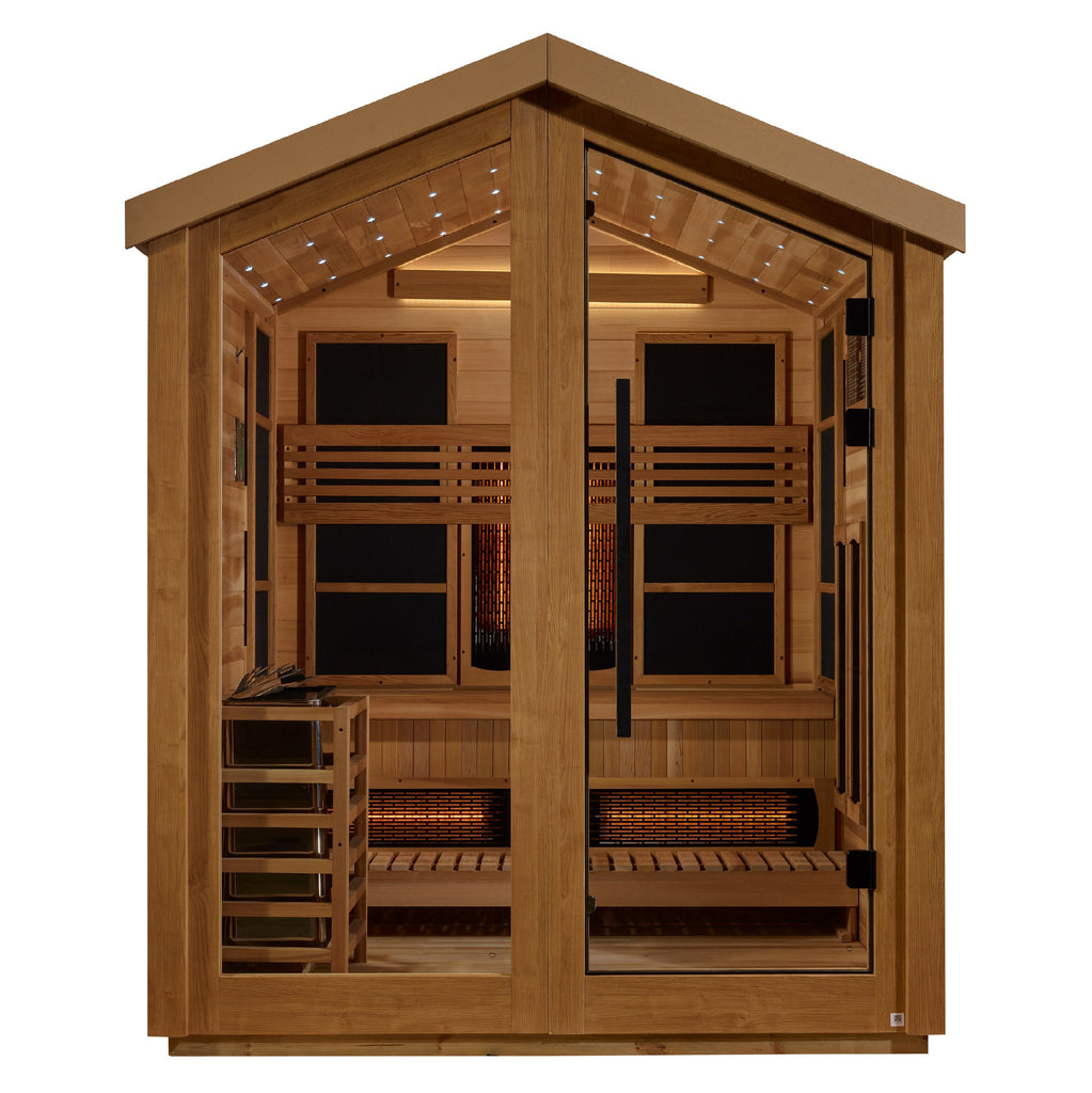 Golden Designs "Loviisa" 3-Person Barn Hybrid Outdoor Sauna (GDI-8523-01)