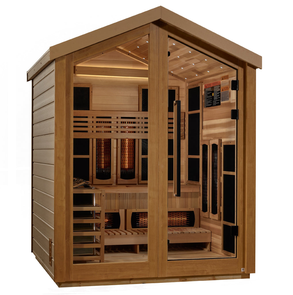 Golden Designs "Loviisa" 3-Person Barn Hybrid Outdoor Sauna (GDI-8523-01)