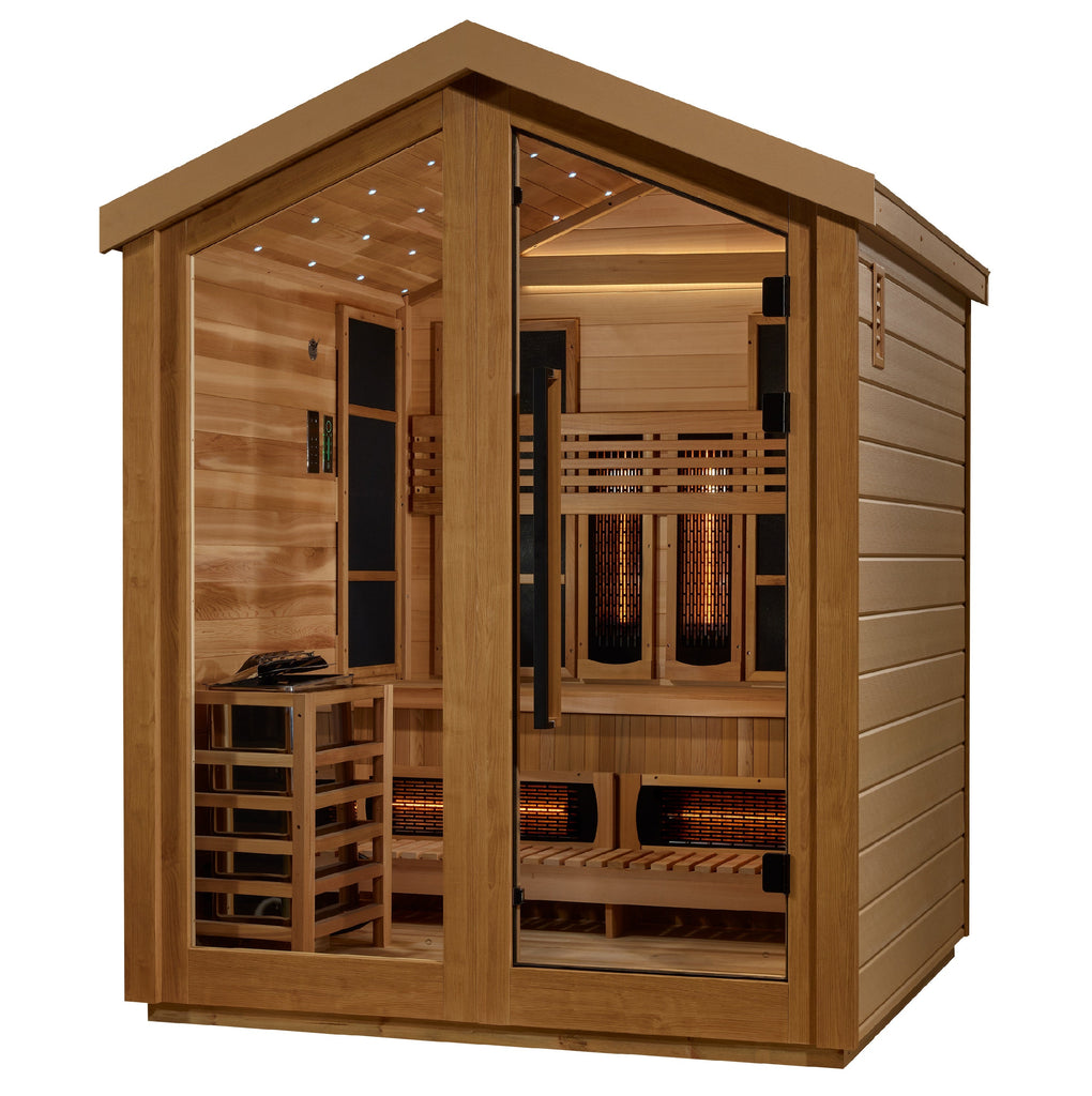 Golden Designs "Loviisa" 3-Person Barn Hybrid Outdoor Sauna (GDI-8523-01)