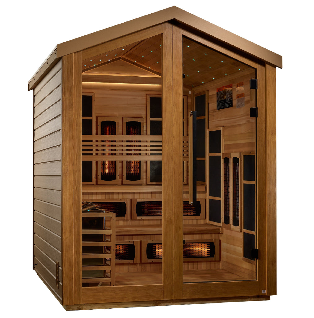 Golden Designs "Kaskinen" 6-Person Barn Hybrid Outdoor Sauna (GDI-8526-01)