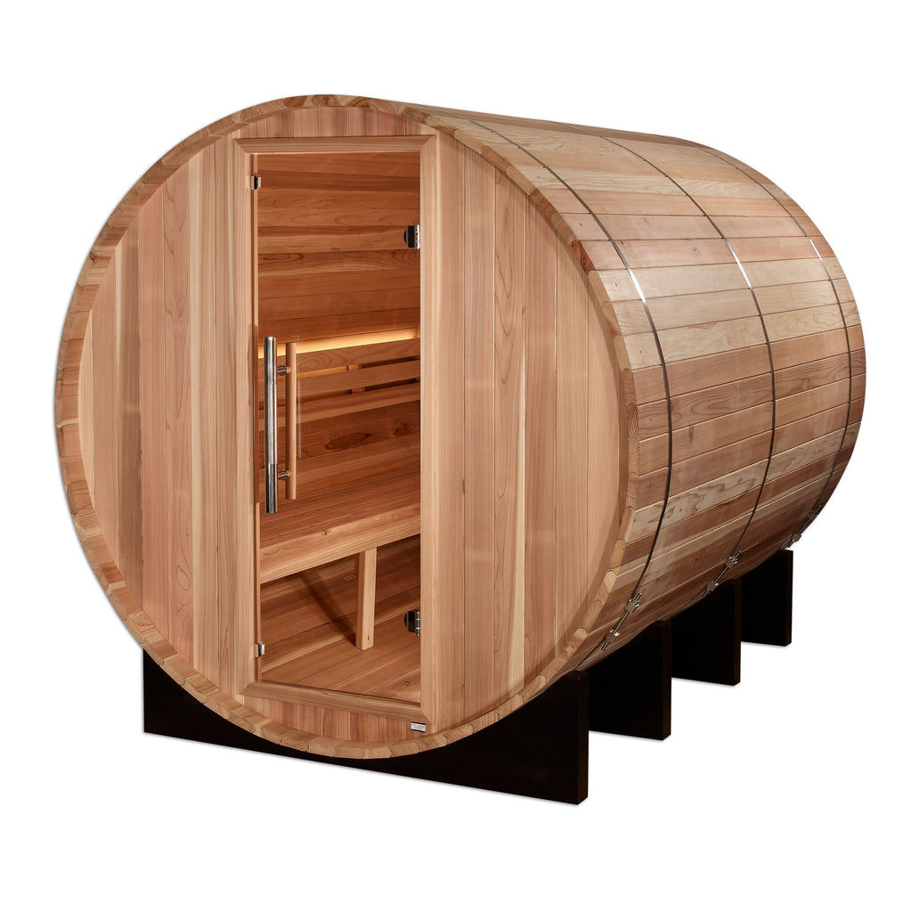 Golden Designs "Klosters" 6-Person Barrel Traditional Sauna (GDI-B006-01)