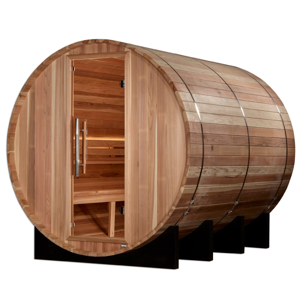 Golden Designs "Klosters" 6-Person Barrel Traditional Sauna (GDI-B006-01)