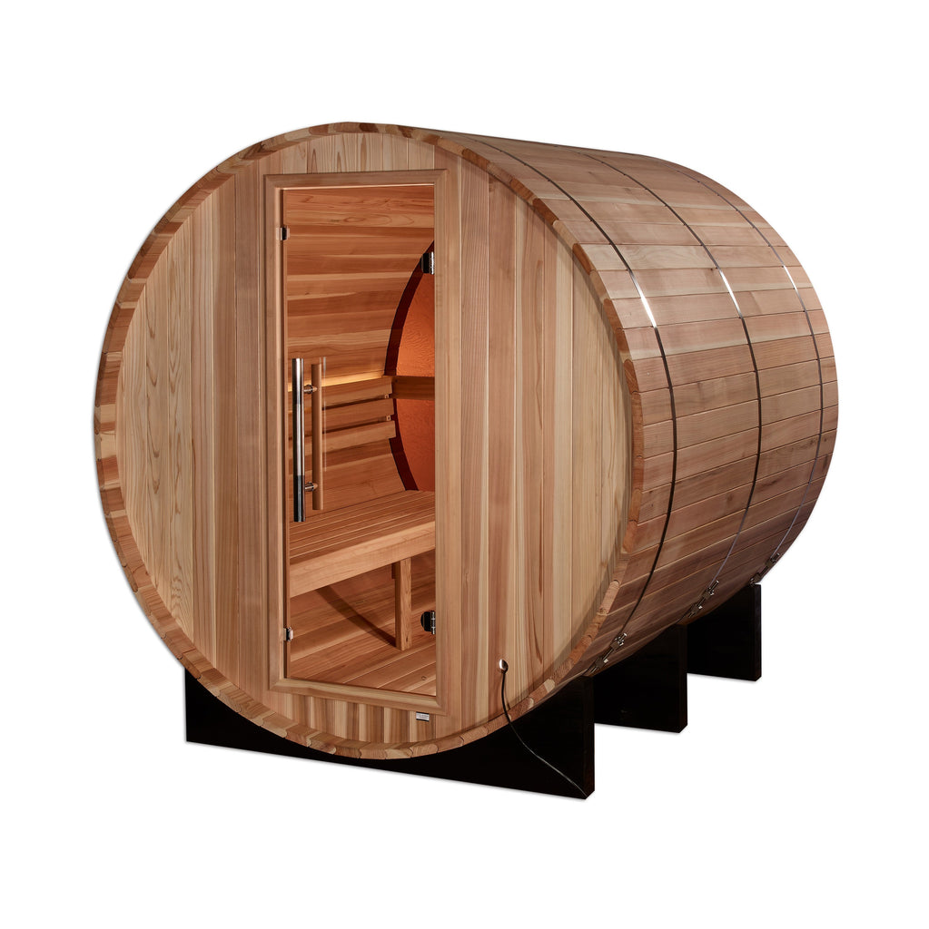 Golden Designs "Zurich" 4-Person Barrel Traditional Sauna (GDI-B024-01)