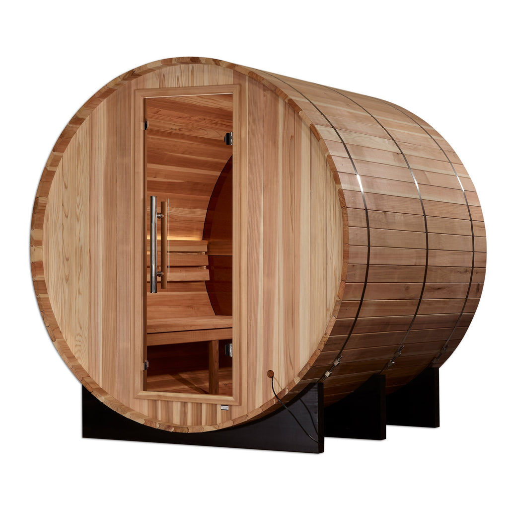 Golden Designs "Zurich" 4-Person Barrel Traditional Sauna (GDI-B024-01)