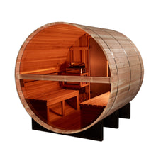 Load image into Gallery viewer, Golden Designs "Zurich" 4-Person Barrel Traditional Sauna (GDI-B024-01)