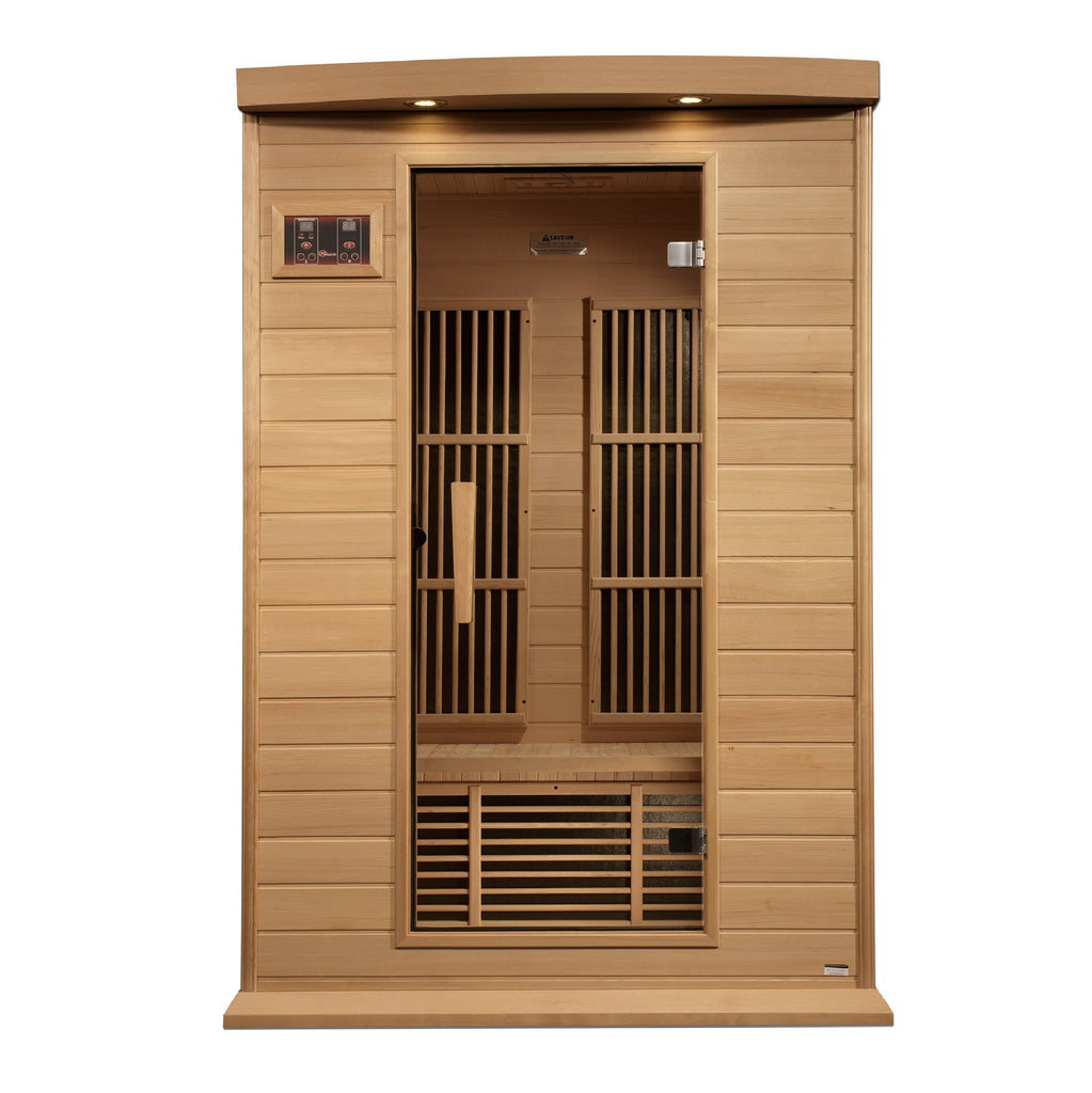 Golden Designs Maxxus 2-Person Near Zero EMF FAR Infrared Sauna (MX-K206-01-ZF HEM)
