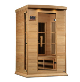 Golden Designs Maxxus 2-Person Near Zero EMF FAR Infrared Sauna (MX-K206-01-ZF HEM)