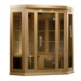 Golden Designs Maxxus 3-Person Low EMF FAR Infrared Corner Sauna (MX-K356-01)