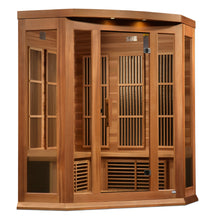 Load image into Gallery viewer, Golden Designs Maxxus "Avignon" 3-Person Corner Near Zero EMF FAR Infrared Sauna (MX-K356-01-ZF CED)