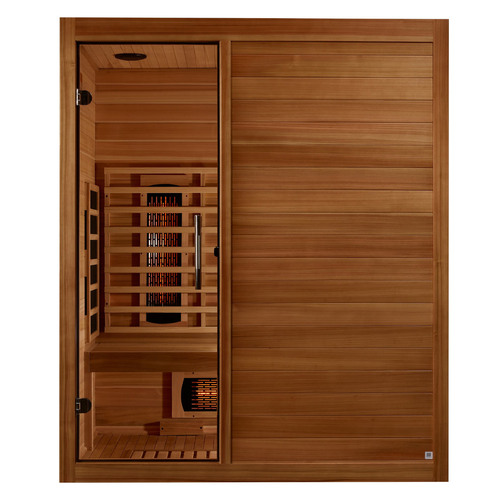 Golden Designs Maxxus "S-Line" 3-Person Full Spectrum IR Sauna (MX-S306-01-FS-PC)
