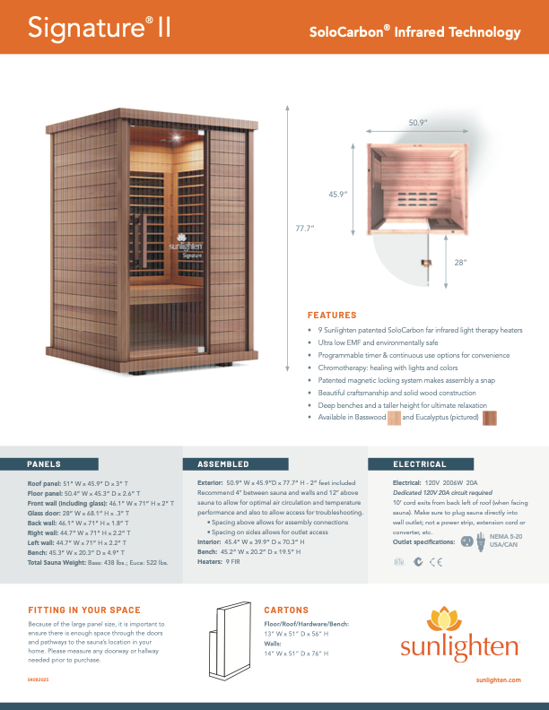 Sunlighten Signature II® Eucalyptus