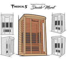 Load image into Gallery viewer, 3 Person Home Infrared Sauna | Medical 5™