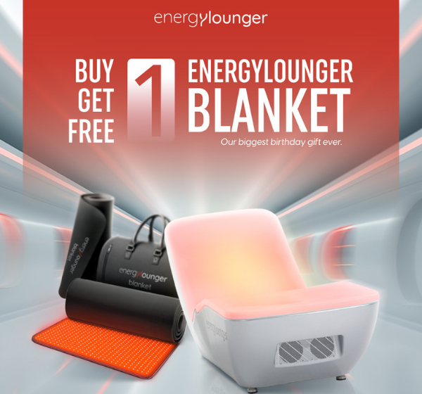 Buy 1 EnergyLounger – Get 1 Blanket FREE