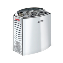 Load image into Gallery viewer, SAUNA EVOLUTION®  6 Person Indoor Double bench Steam Sauna Glass 18