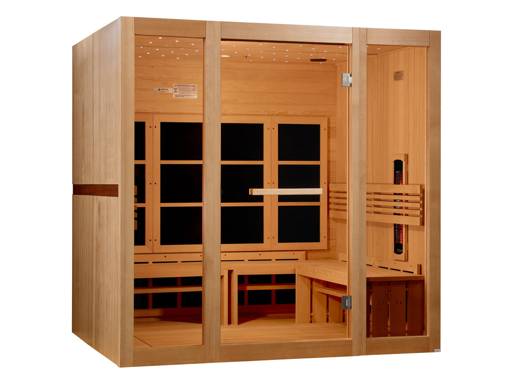 Golden Designs 8-Person Full Spectrum Near Zero EMF FAR IR Sauna (GDI-6880-03 FS)