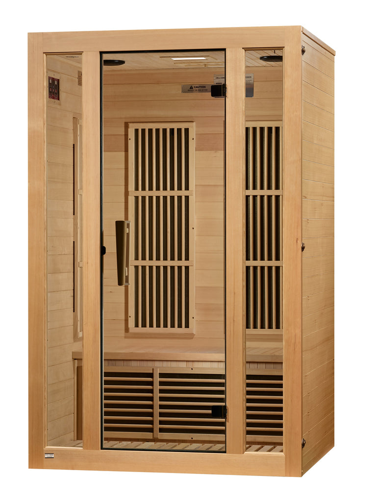 Golden Designs Maxxus "Seattle" 2-Person Low EMF FAR Infrared Sauna (MX-J206-01)